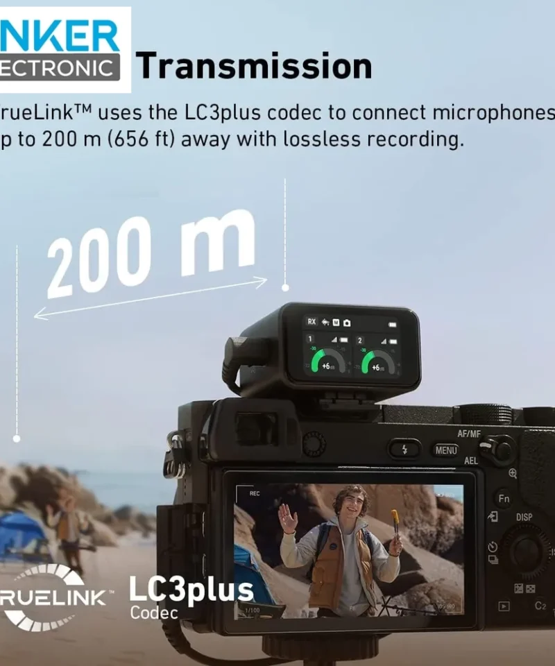 میکروفون بی سیم انکر Ankerwork M650 Wireless Microphone A3320 - Image 4