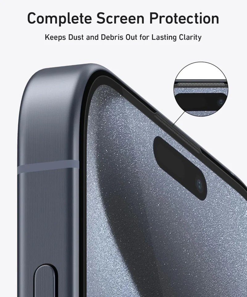 محافظ نمایشگر آیفون 15 انکر Anker Screen Protector for iPhone 15 A72B6 - Image 4