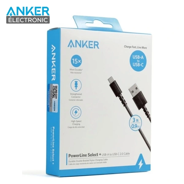 کابل شارژ انکر ANKER PowerLine Select+ USB-C to USB-A A8023 - Image 10