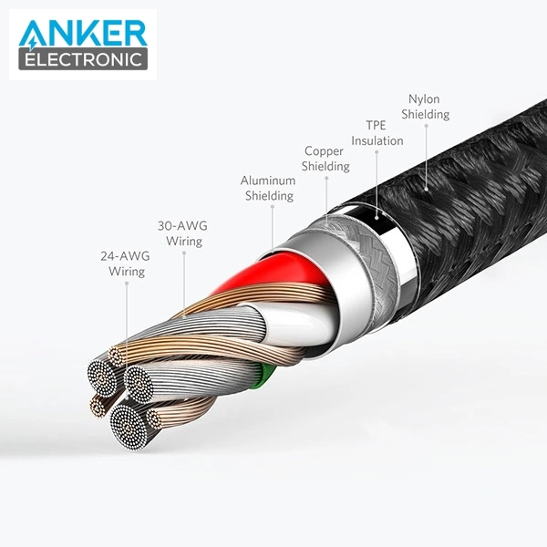 کابل شارژ انکر ANKER PowerLine Select+ USB-C to USB-A A8023 - Image 6