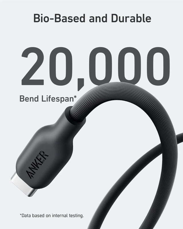 کابل 140 وات USB-C به USB-C انکر Anker 544 USB-C to USB-C Cable 140W A80F1 - Image 3