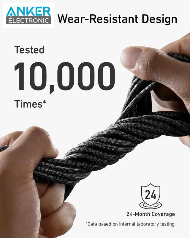 Alternative view of کابل USB-C به USB-C 90 سانتی متر انکر Anker 544 USB-C to USB-C Cable A80F5