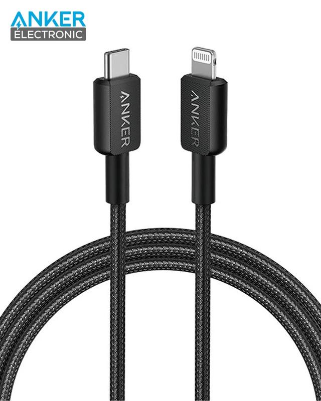 کابل تایپ سی به لایتنینگ انکر 322 Anker 180cm USB-C to Lightning A81B6
