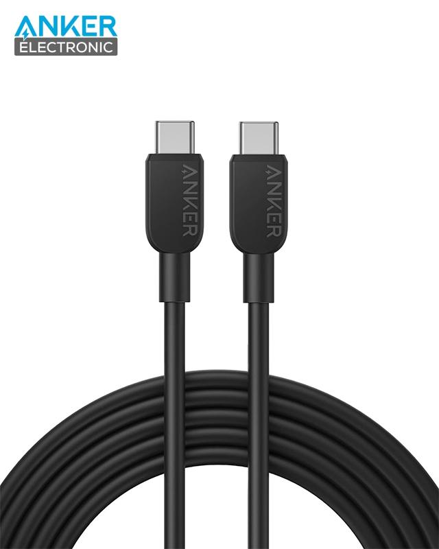 کابل USB C به USB C انکر Anker 310 USB C to USB C 1.8m Cable A81E2