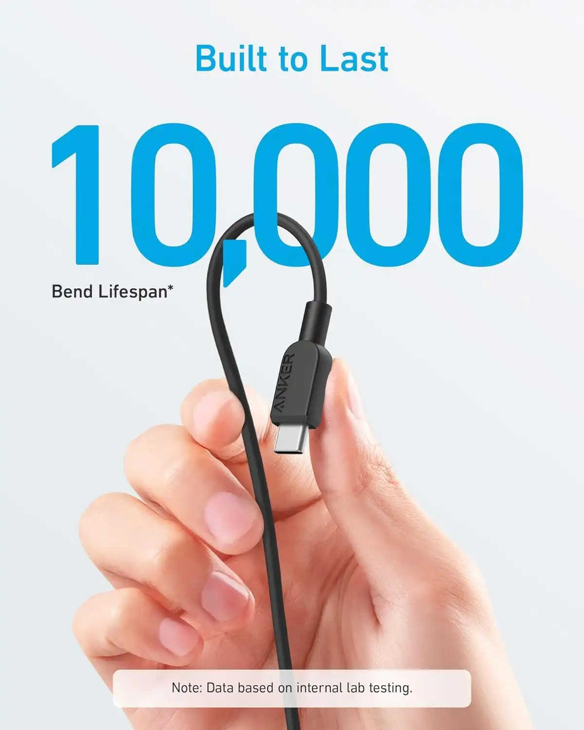 کابل USB C به USB C انکر Anker 310 USB C to USB C 1.8m Cable A81E2 - Image 3