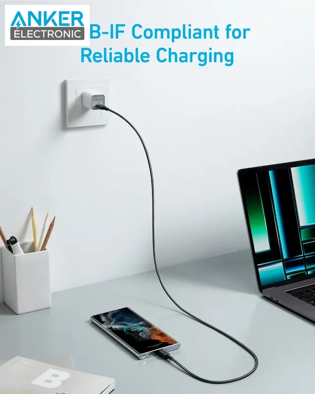 کابل USB C به USB C انکر Anker 322 USB-C to USB-C A81F6 - Image 3