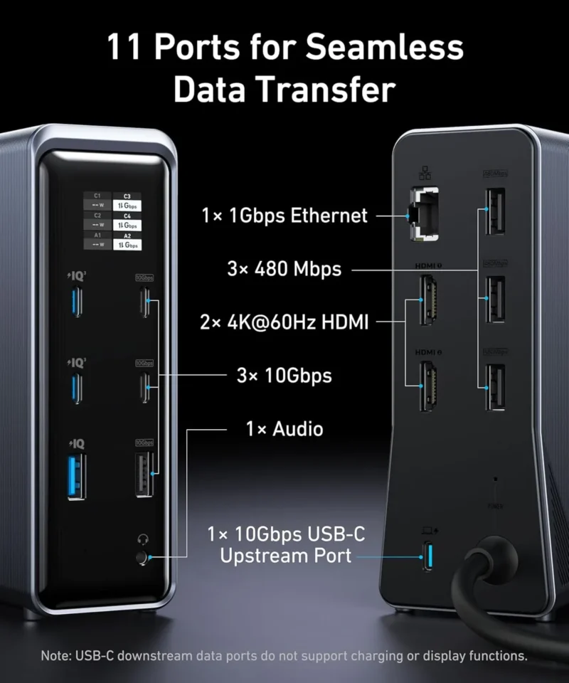 هاب دیتا 14 پورت انکر Anker Prime Charging Docking Station 14 in 1 A83B6 - Image 4