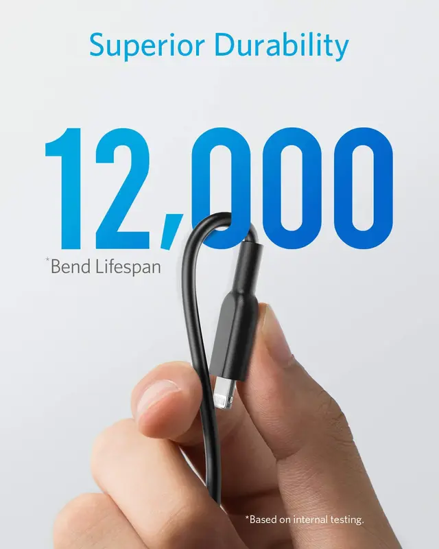 کابل 180 سانتی متر USB-A به Lightning انکر Anker Powerline II USB-A to Lightning 180cm Cable A8433 - Image 4