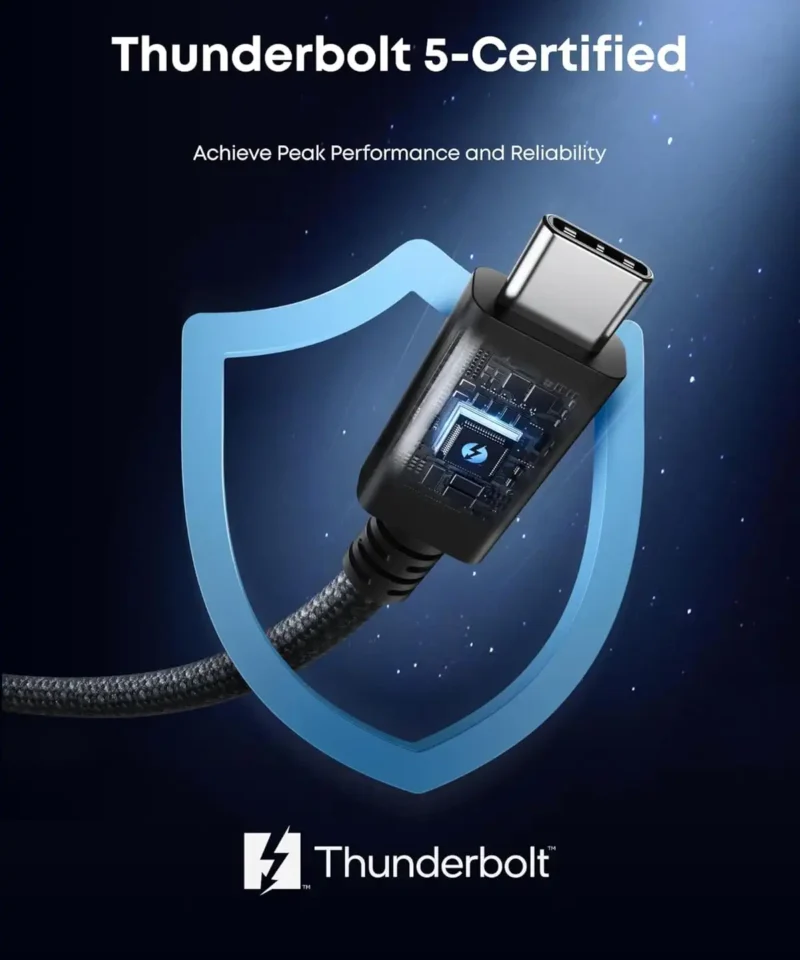 کابل تاندربولت 80 گیگابیت انکر Anker Prime Thunderbolt 5 Cable A84N1 - Image 4