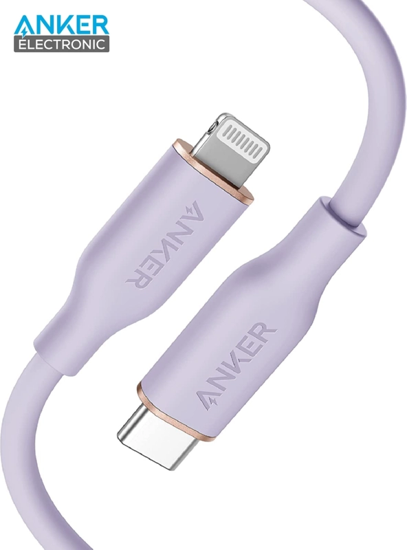 کابل USB C به لایتنینگ انکر Anker PowerLine III Flow USB-C to Ligtning 90cm A8662 - Image 10