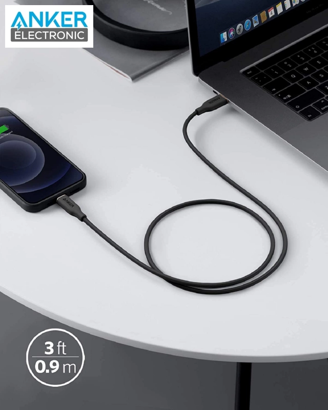 کابل USB C به لایتنینگ انکر Anker PowerLine III Flow USB-C to Ligtning 90cm A8662 - Image 6