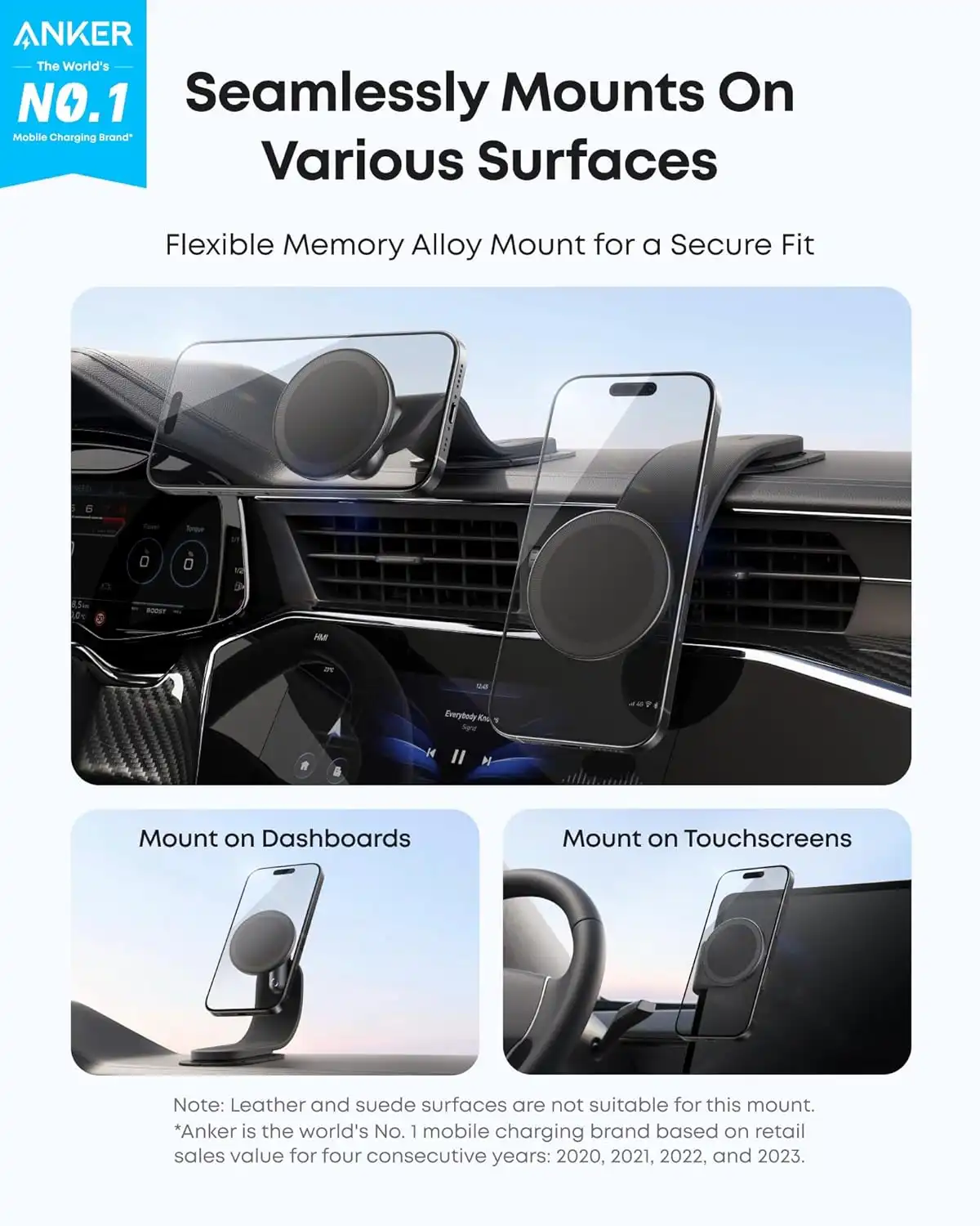 پایه نگهدارنده مگنتی انکر Anker Nano Car Mounted Magnetic A9110 - Image 5