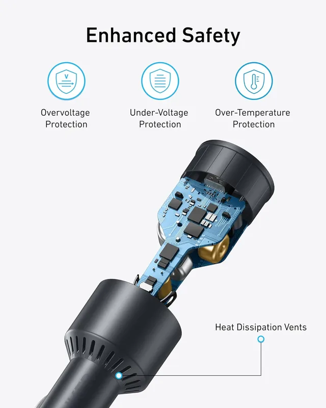 Alternative view of شارژر فندکی 167.5 وات انکر Anker Car Charger 167.5W 3 Port A2737