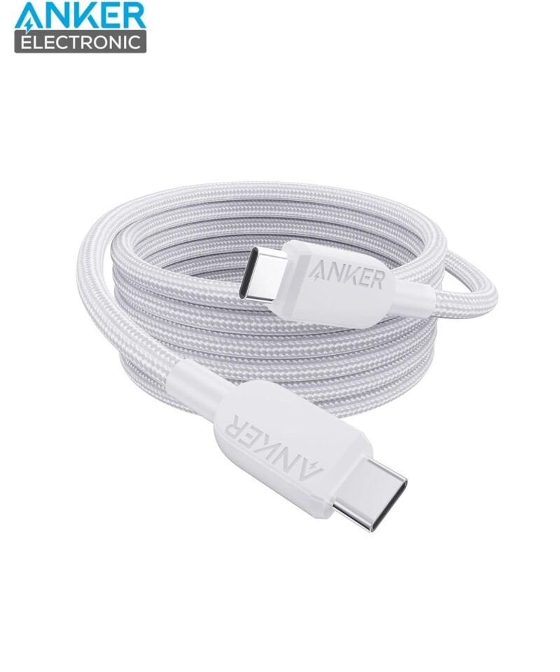 Alternative view of کابل 180 سانتی متر USB C به USB C انکر Anker 310 USB-C to USB-C Cable A81C6