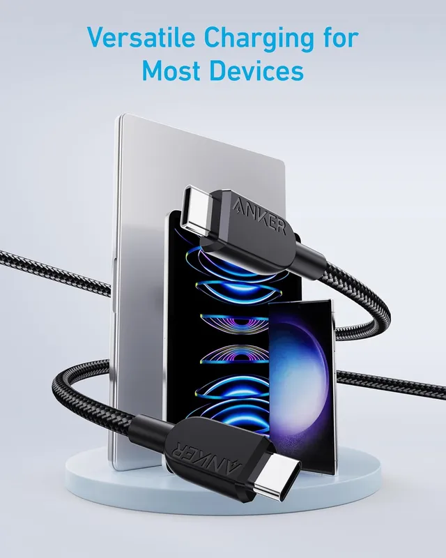 کابل 90 سانتی متر USB C به USB C انکر Anker 310 USB-C to USB-C Cable A81C5 - Image 5