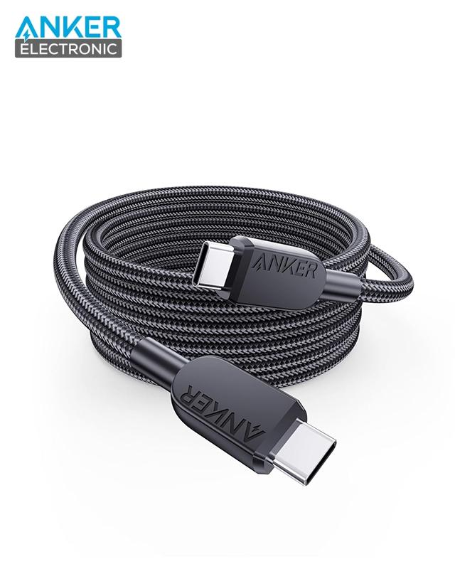 کابل 180 سانتی متر USB C به USB C انکر Anker 310 USB-C to USB-C Cable A81C6