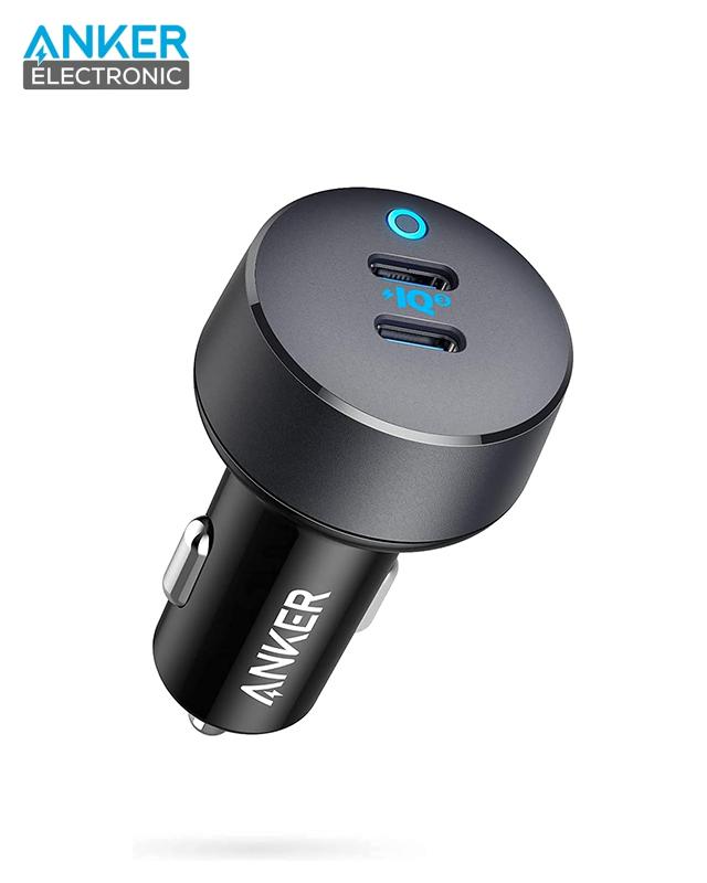شارژر فندکی 40 وات انکر Anker PowerDrive III Duo USB-C Car Charger A2724