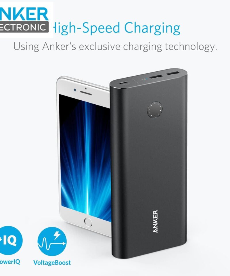 پاوربانک 26800 میلی آمپر انکر Anker Powercore+ 26800mAh B1376K11 + مبدل پریز (هدیه) - Image 7