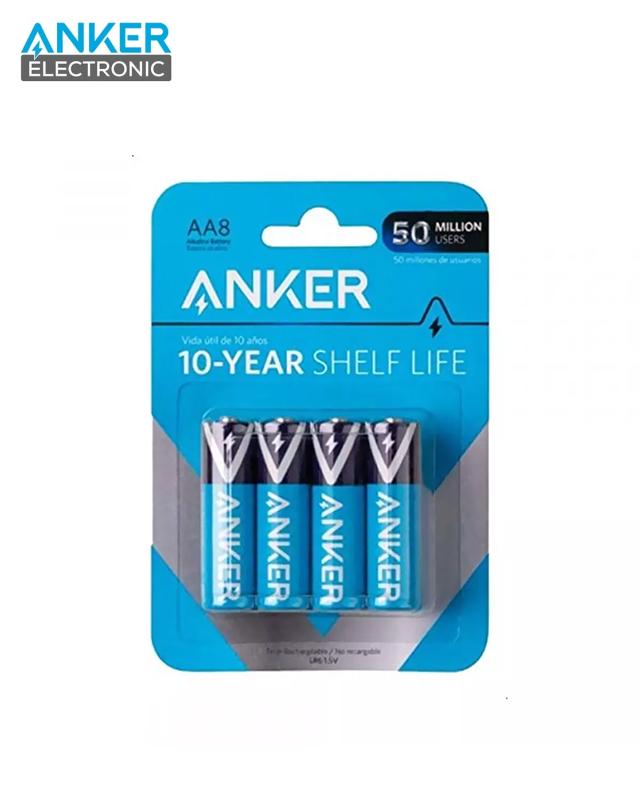 باتری قلمی 1.5 ولت انکر Anker Batteries Alkaline AA 8-pack B1810H13 پک 8 تایی