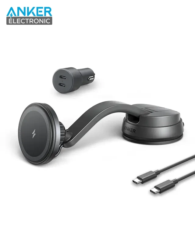 پایه نگهدارنده و وایرلس شارژ انکر Anker 613 Magnetic Wireless Charger B2930