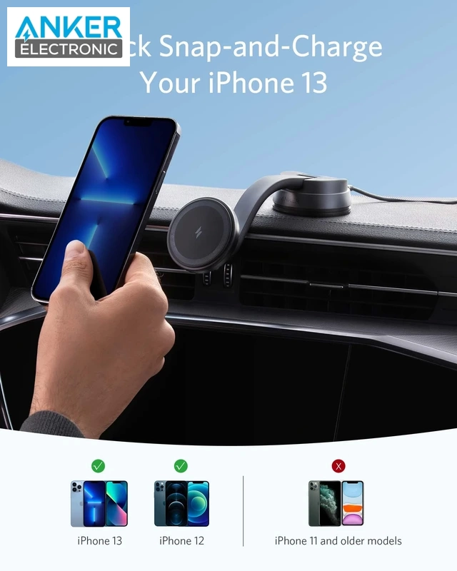 Alternative view of پایه نگهدارنده و وایرلس شارژ انکر Anker 613 Magnetic Wireless Charger B2930