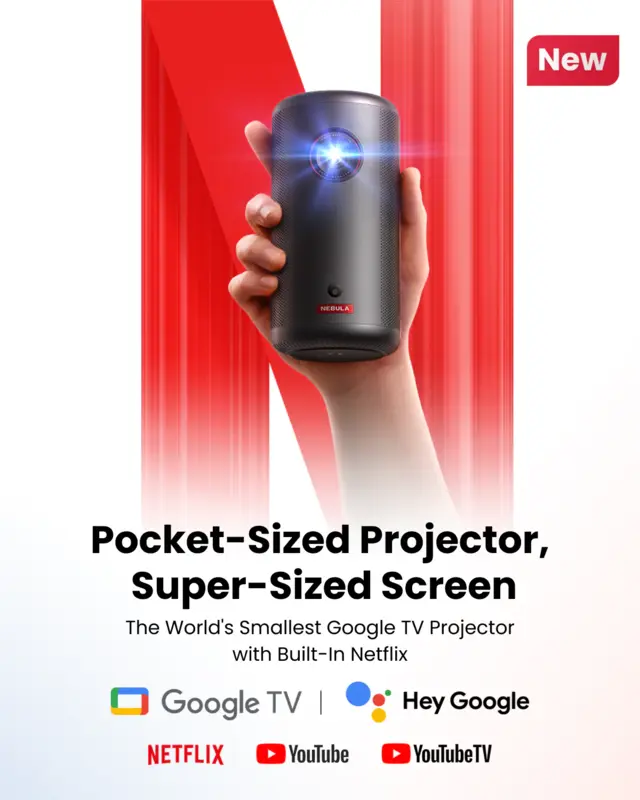 Alternative view of ویدیو پروژکتور انکر Anker Nebula Capsule 3 Projector D2425