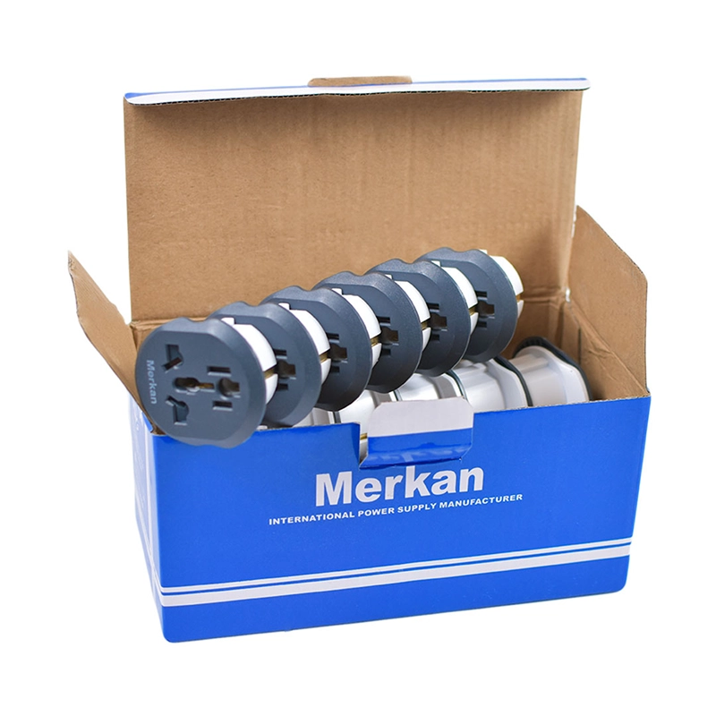 Alternative view of مبدل پریز 3 به 2 مرکان Merkan Universal AC Adapter جعبه 20 عددی