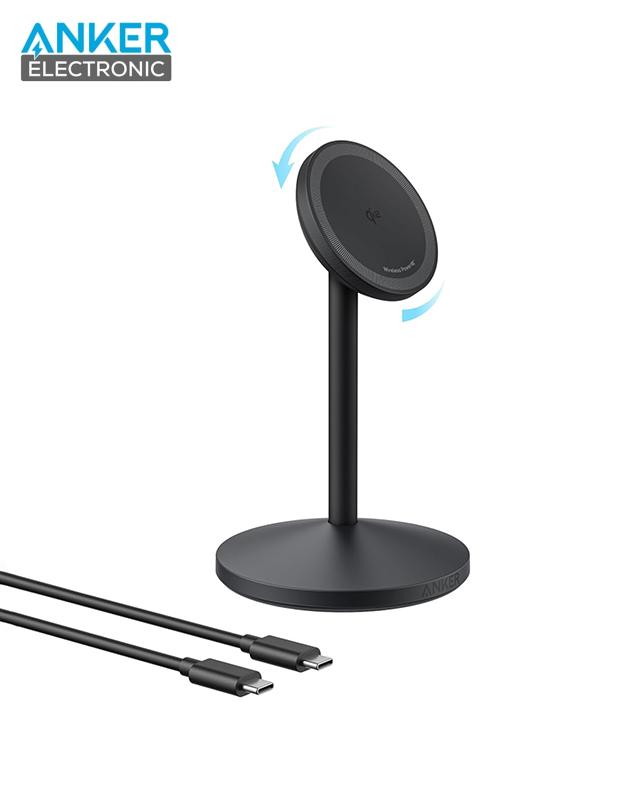 شارژر وایرلس 15 وات انکر Anker MagGo Wireless Charger (Stand) A25X1