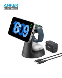 شارژ وایرلس سه کاره انکر Anker MagGo 3-in-1 Charging Station B25M4