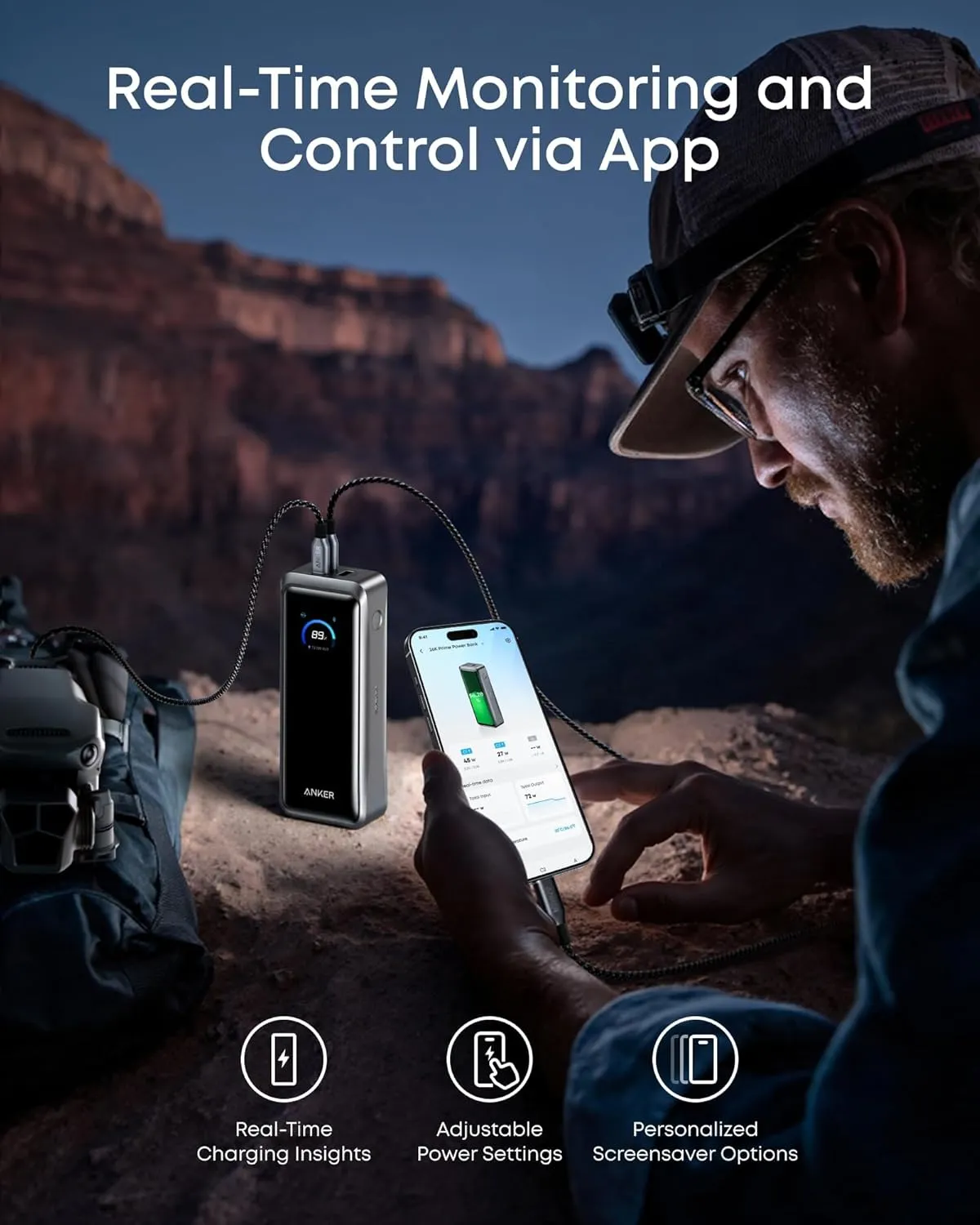 پاوربانک انکر Anker Prime Power Bank 26250mAh A110A - Image 2