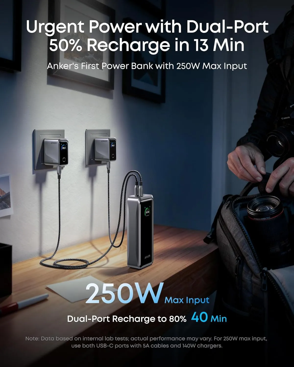 پاوربانک انکر Anker Prime Power Bank 26250mAh A110A - Image 3