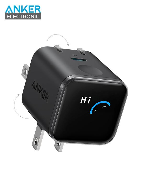 شارژر 45 وات انکر Anker Nano Charger 45W A121D پلاگ دوپین تاشو