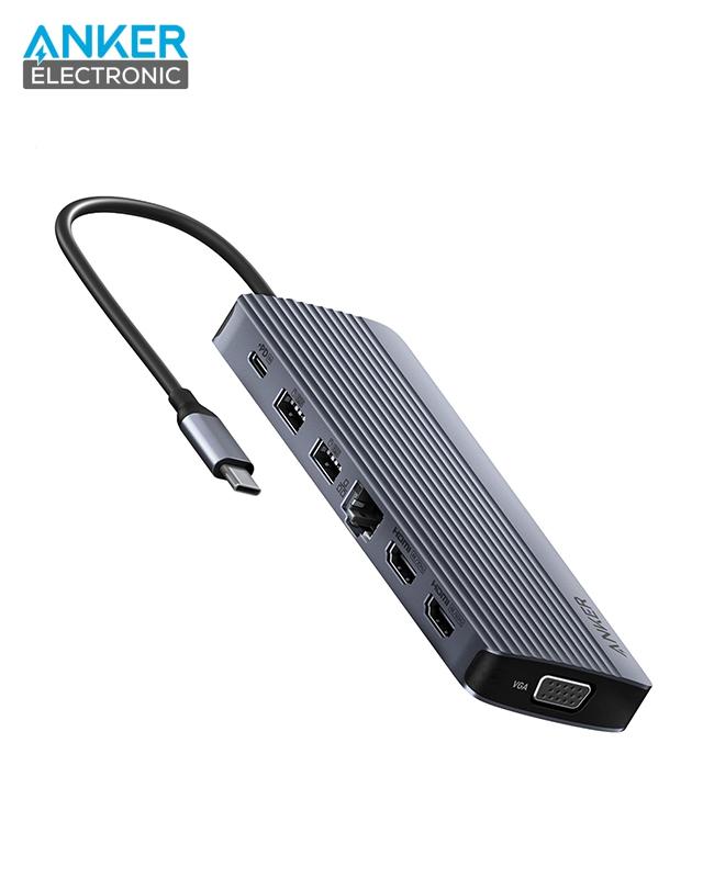 هاب 14 پورت انکر Anker Laptop Docking Station 14 in 1 A8389