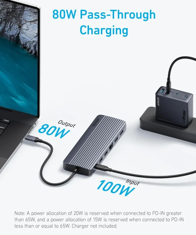 Alternative view of هاب 14 پورت انکر Anker Laptop Docking Station 14 in 1 A8389