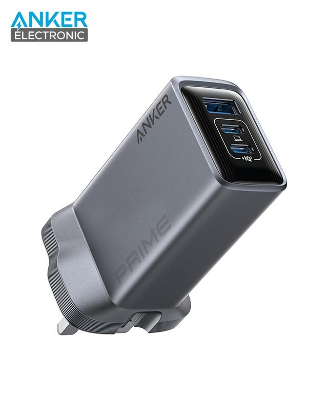 شارژر دیواری انکر Anker Prime Charger 100W GaN A2688 UK پلاگ سه پین