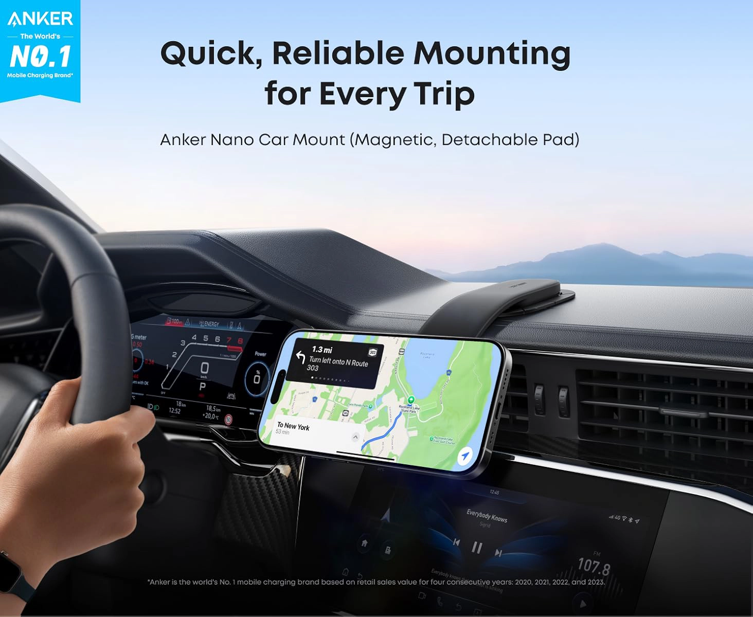Anker Nano Car Mounted Magnetic